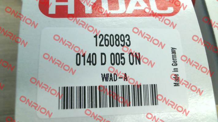 1260893 / 0140 D 005 ON Hydac