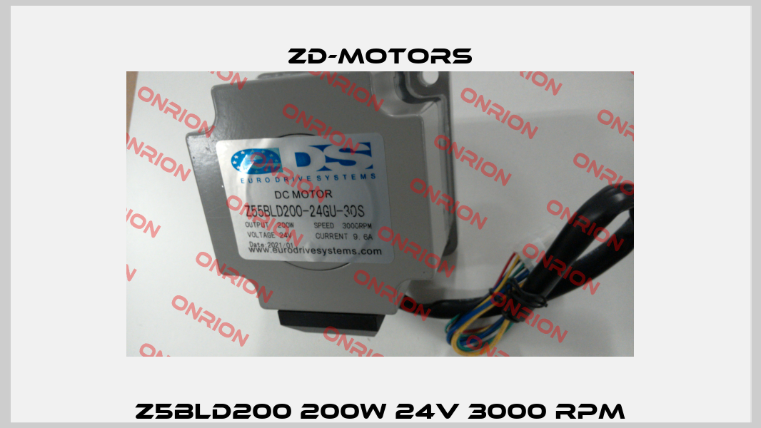 Z5BLD200 200W 24V 3000 rpm ZD-Motors