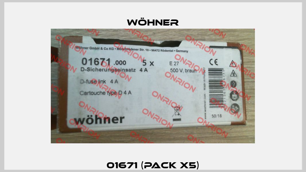 01671 (pack x5) Wöhner