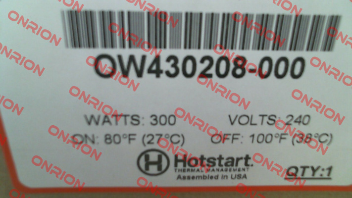 OW430208-000 Hotstart