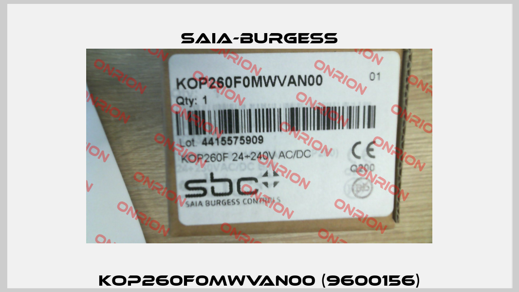 KOP260F0MWVAN00 (9600156) Saia-Burgess