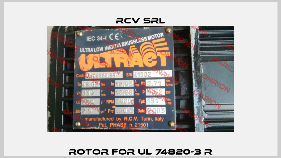 ROTOR FOR UL 74820-3 R Rcv srl