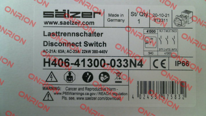 H406-41300-033N4 Salzer