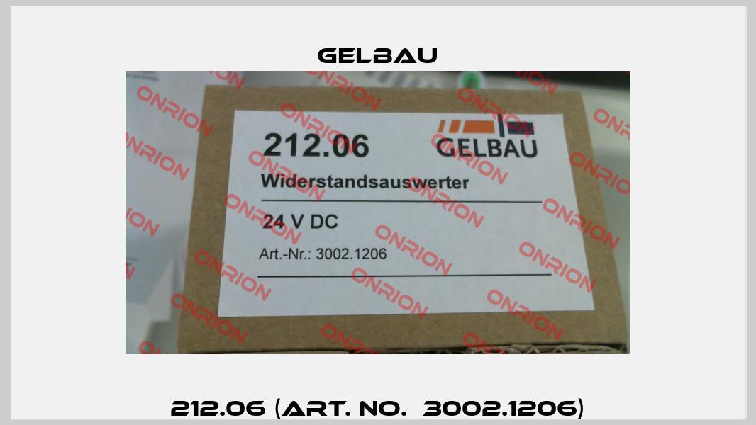 212.06 (Art. No.  3002.1206) Gelbau