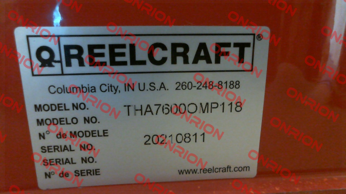 THA7600 OMP118 Reelcraft