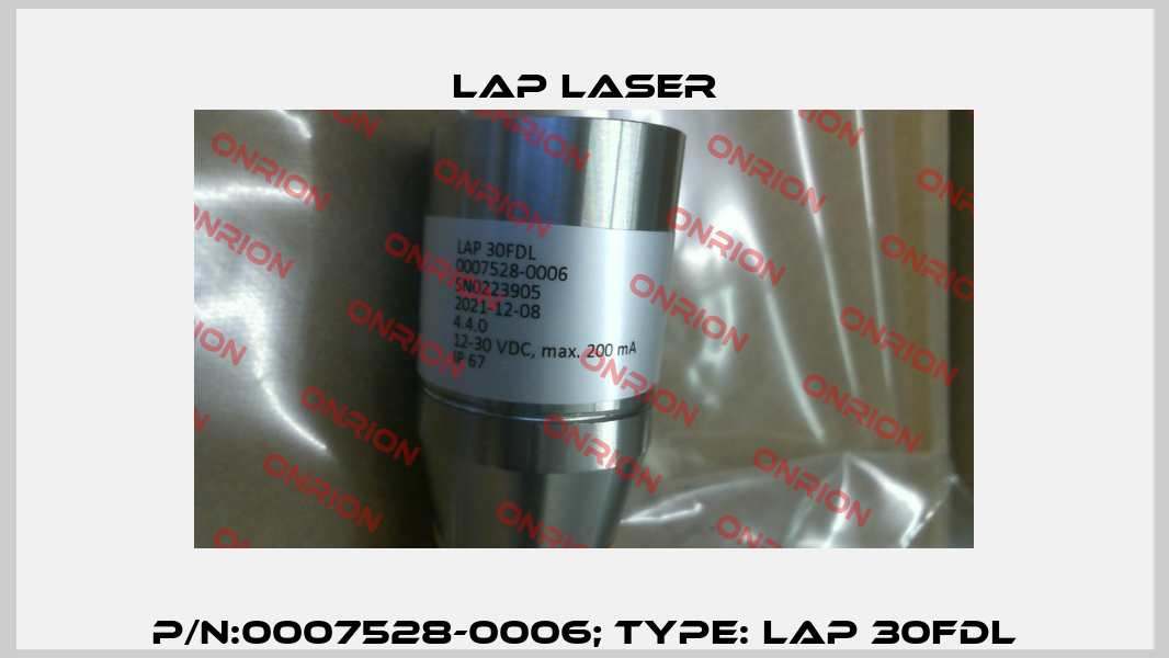 P/N:0007528-0006; Type: LAP 30FDL Lap Laser