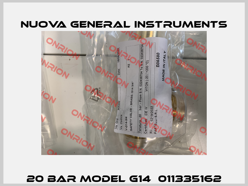 20 Bar model G14  011335162 Nuova General Instruments
