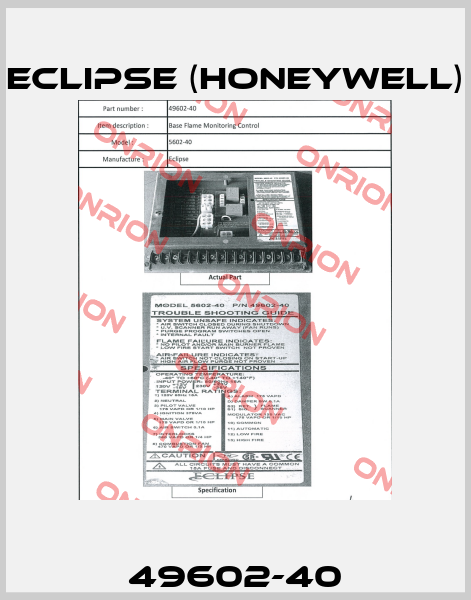 49602-40 Eclipse (Honeywell)