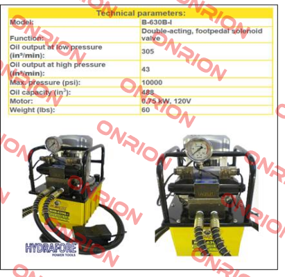 B-630B-I  Hydrafore Power Tools