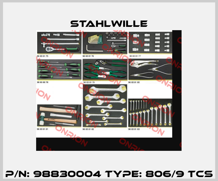 P/N: 98830004 Type: 806/9 TCS Stahlwille