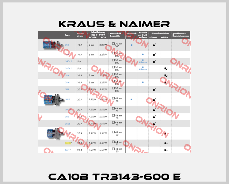 CA10B TR3143-600 E Kraus & Naimer
