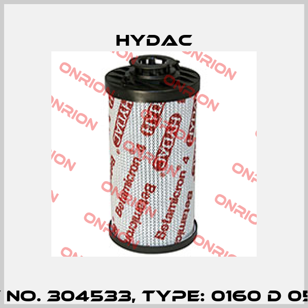 Mat No. 304533, Type: 0160 D 050 W Hydac