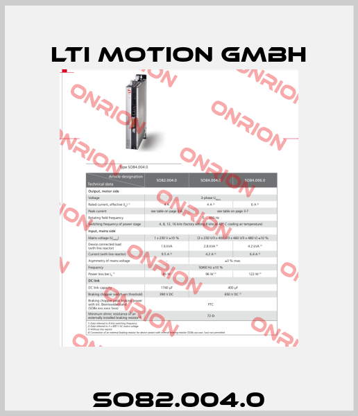 SO82.004.0 LTI Motion GmbH