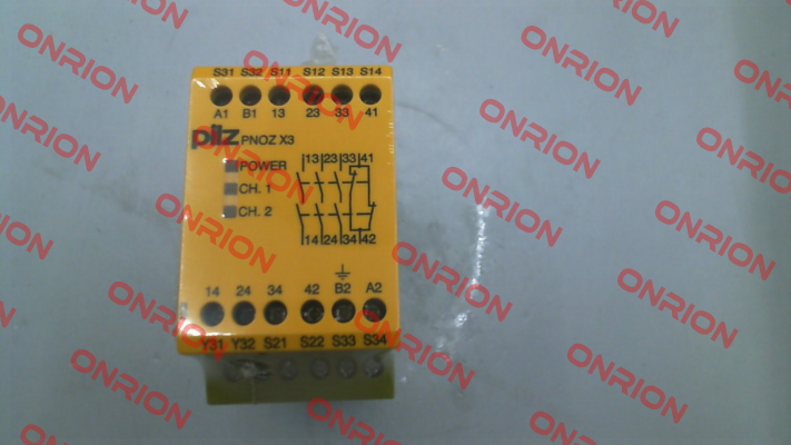 p/n: 774314, Type: PNOZ X3 110VAC 24VDC 3n/o 1n/c 1so Pilz