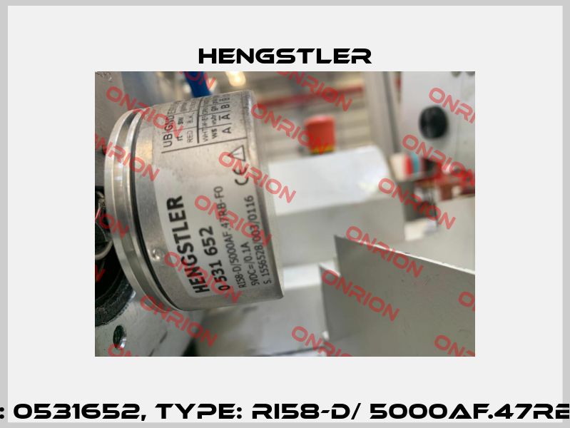 p/n: 0531652, Type: RI58-D/ 5000AF.47RB-F0 Hengstler