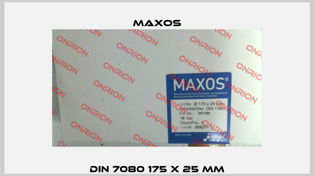 DIN 7080 175 x 25 mm Maxos